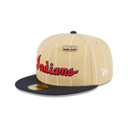 CLEVELAND INDIANS / GUARDIANS PINSTRIPE 59FIFTY DAY NEW ERA FITTED CAP