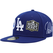 LOS ANGELES DODGERS ROYAL HISTORIC WORLD CHAMPIONS NEW ERA FITTED HAT