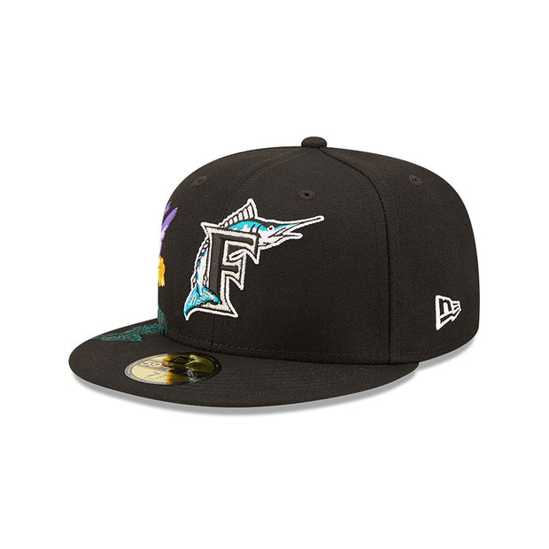 FLORIDA MARLINS BLOOMING NEW ERA FITTED CAP