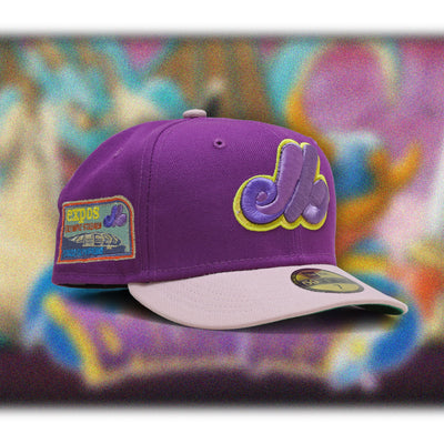 MONTREAL EXPOS OLYMPIC STADIUM "DRAGON QUEST INSPIRED" NEW ERA FITTED CAP